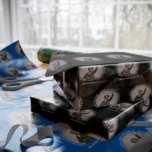 Harriet Tubman Leadership Wrapping Paper Roll Feminist History Gift TS12 Black Print Your Wear