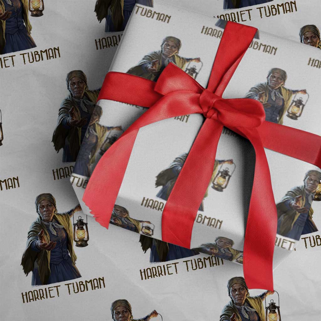 Harriet Tubman Legacy Wrapping Paper Roll Gift For History Lovers TS12 White Print Your Wear