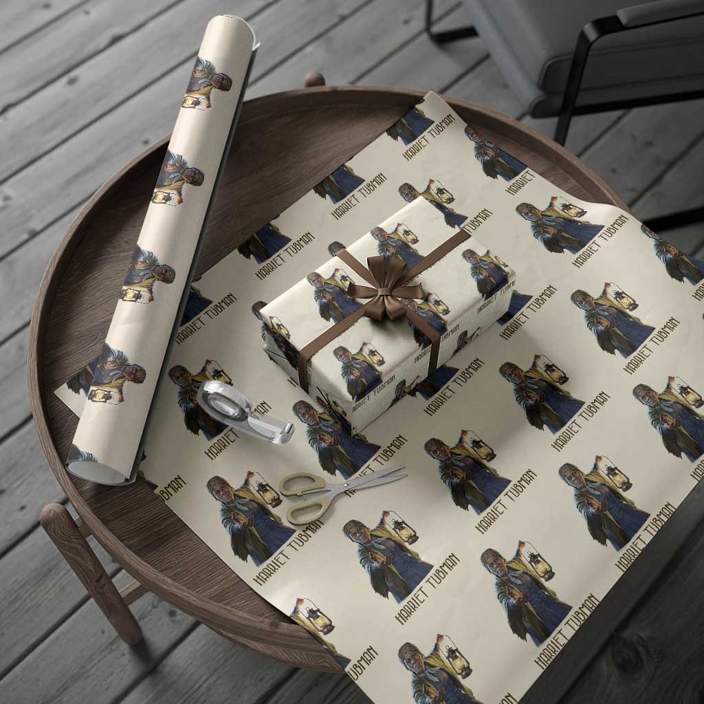 Harriet Tubman Legacy Wrapping Paper Roll Gift For History Lovers TS12 Beige Print Your Wear