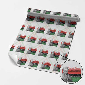 Harriet Tubman Legacy Wrapping Paper Roll Pan African Flag Freedom Fighter Quote TS12 Christmas Plaid Print Your Wear
