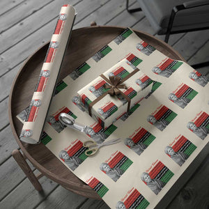 Harriet Tubman Legacy Wrapping Paper Roll Pan African Flag Freedom Fighter Quote TS12 Beige Print Your Wear