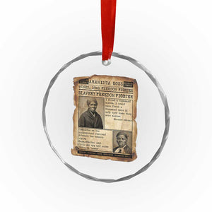 Harriet Tubman Newspaper Crystal Glass Ornament Slavery Freedom Fighter Historical TS12 Print Your Wear