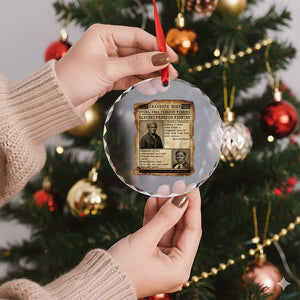 Harriet Tubman Newspaper Crystal Glass Ornament Slavery Freedom Fighter Historical TS12 Print Your Wear