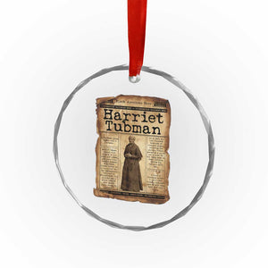 Harriet Tubman Newspaper Crystal Glass Ornament Strong Black Woman Leader Gift TS12 Print Your Wear
