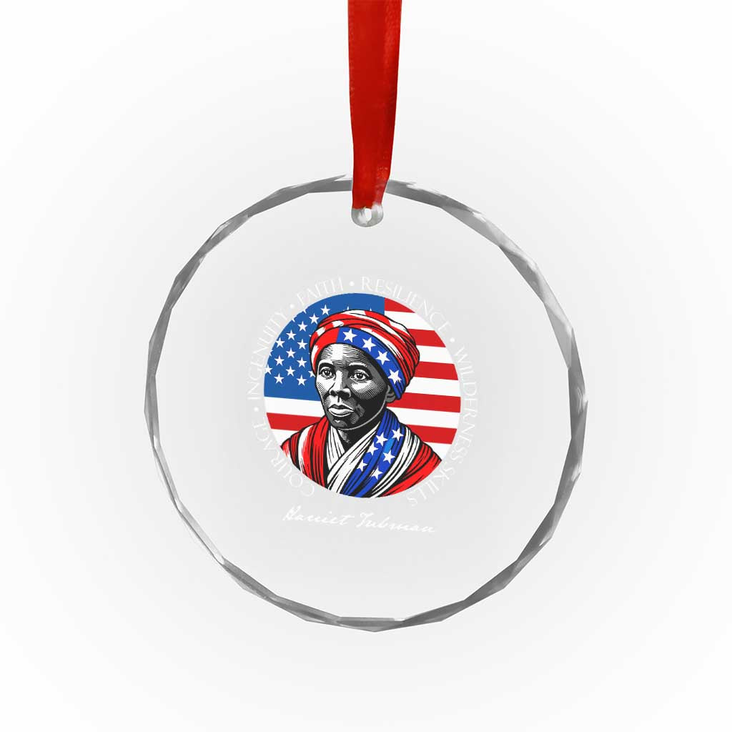 Harriet Tubman Patriotic Crystal Glass Ornament Black History Month Gift TS12 Print Your Wear