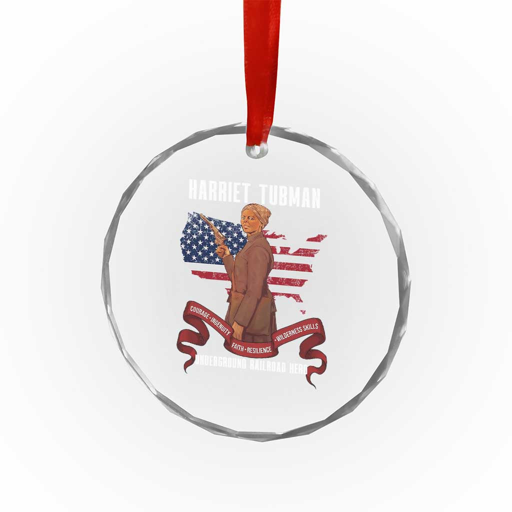 Harriet Tubman Patriotic Crystal Glass Ornament Strong Black Women Pride TS12 Print Your Wear