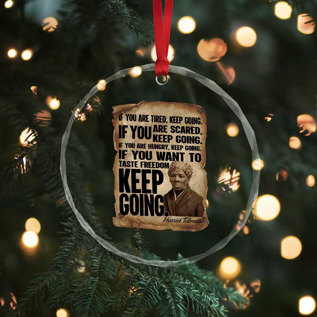 Harriet Tubman Quote Crystal Glass Ornament Black History African American TS14 Print Your Wear