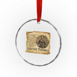 Harriet Tubman Quote Crystal Glass Ornament Liberty Or Death Empowerment Gift TS12 Print Your Wear