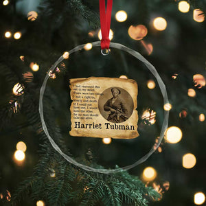 Harriet Tubman Quote Crystal Glass Ornament Liberty Or Death Empowerment Gift TS12 Print Your Wear