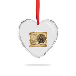 Harriet Tubman Quote Heart Crystal Glass Ornament Liberty Or Death Empowerment Gift TS12 Print Your Wear