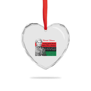 Harriet Tubman Quote Heart Crystal Glass Ornament Pan African Flag Black History TS12 Print Your Wear