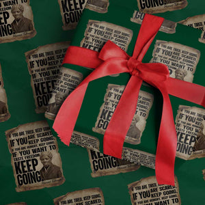 Harriet Tubman Quote Wrapping Paper Roll Black History African American TS14 Green Print Your Wear