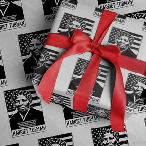 Harriet Tubman Quote Wrapping Paper Roll Black History Month TS14 White Print Your Wear