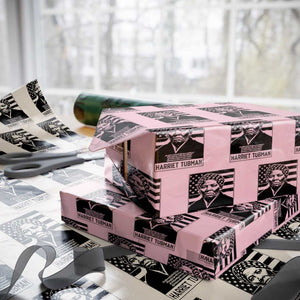Harriet Tubman Quote Wrapping Paper Roll Black History Month TS14 Light Pink Print Your Wear