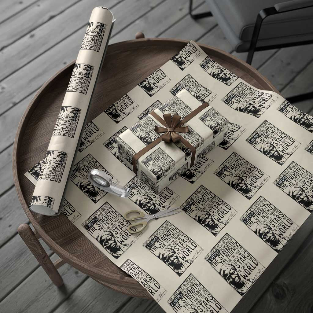 Harriet Tubman Quote Wrapping Paper Roll Black Woman History Activist TS14 Beige Print Your Wear