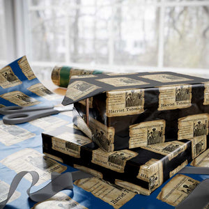 Harriet Tubman Quote Wrapping Paper Roll I Freed A Thousand People Vintage Poster TS12 Black Print Your Wear