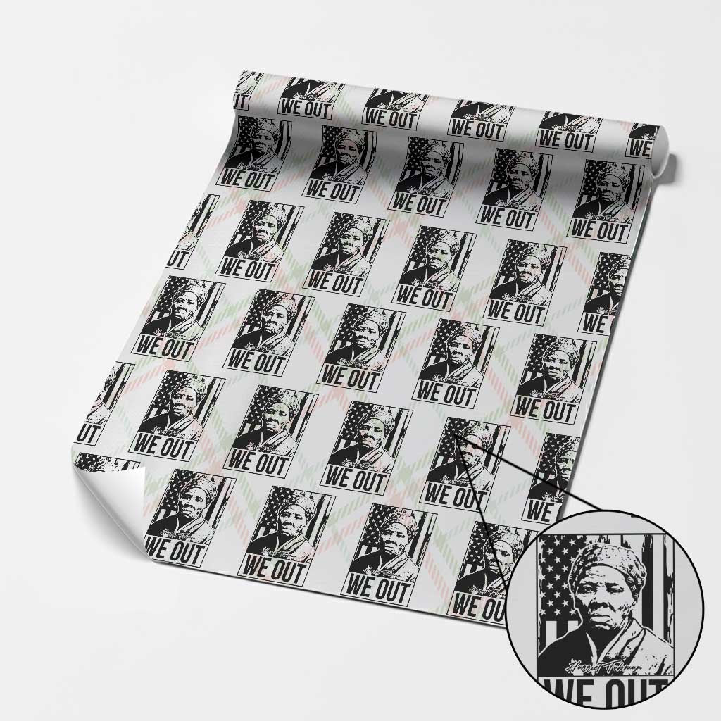Harriet Tubman Quote Wrapping Paper Roll We Out Strong Woman TS14 Christmas Plaid Print Your Wear