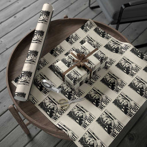 Harriet Tubman Quote Wrapping Paper Roll We Out Strong Woman TS14 Beige Print Your Wear