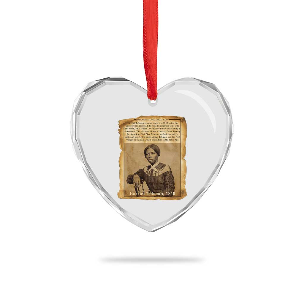 Harriet Tubman Tribute Heart Crystal Glass Ornament Civil Rights Leader Black History Gift TS12 Print Your Wear
