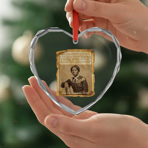 Harriet Tubman Tribute Heart Crystal Glass Ornament Civil Rights Leader Black History Gift TS12 Print Your Wear
