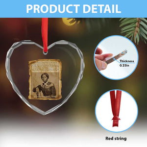 Harriet Tubman Tribute Heart Crystal Glass Ornament Civil Rights Leader Black History Gift TS12 Print Your Wear