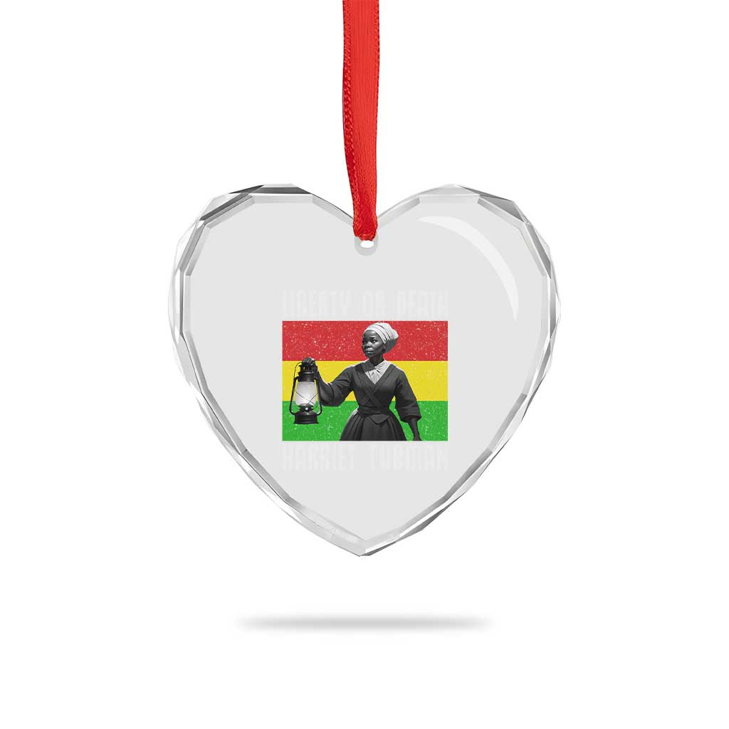 Harriet Tubman Women Leadership Heart Crystal Glass Ornament Liberty Or Death TS12 Print Your Wear