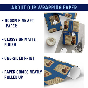 Harriet Tubman Wrapping Paper Roll Black American Hero Underground Railroad TS12 Print Your Wear