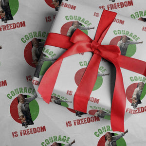 Harriet Tubman Wrapping Paper Roll Courage Is Freedom Black History Hero TS11 White Print Your Wear