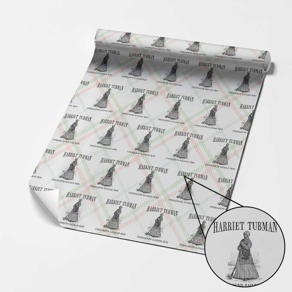 Harriet Tubman Wrapping Paper Roll Underground Railroad Freedom Leader TS12 Christmas Plaid Print Your Wear