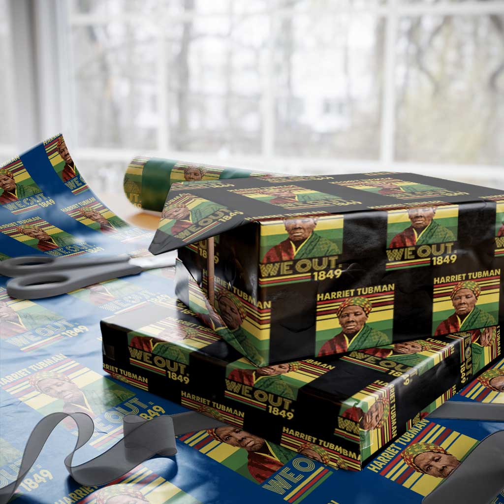 Harriet Tubman Wrapping Paper Roll We Out 1849 African American History TS11 Black Print Your Wear