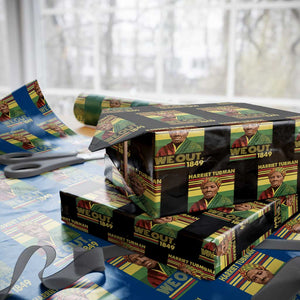 Harriet Tubman Wrapping Paper Roll We Out 1849 African American History TS11 Black Print Your Wear