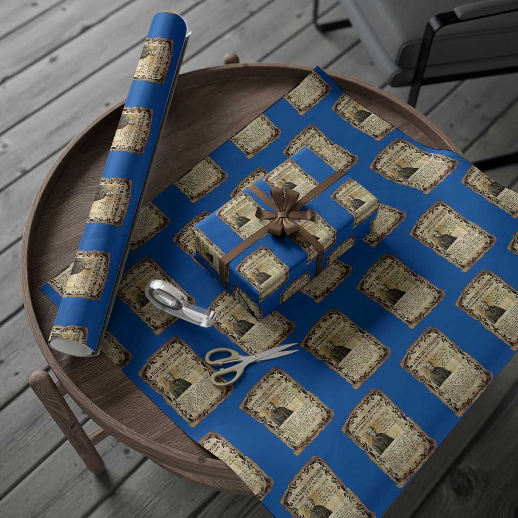 Harriet Tubman Wrapping Paper Roll Womens History Month Gift TS12 Blue Print Your Wear