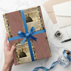 Harriet Tubman Wrapping Paper Roll Womens History Month Gift TS12 Mocha Print Your Wear