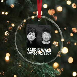 Harris Walz Crystal Glass Ornament Vintage We Are Not Going Back TS10 Print Your Wear