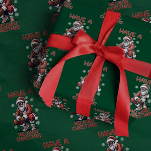 Have A Melanin Christmas Wrapping Paper Roll Black Pride Xmas Gift TS12 Green Print Your Wear
