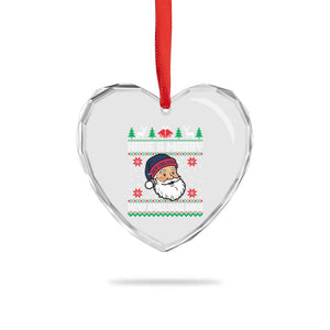 Have A Merry NE Mas Heart Crystal Glass Ornament Funny Ugly Christmas Football Gift TS12 Print Your Wear