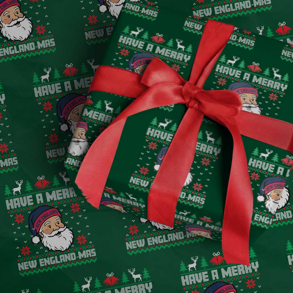 Have A Merry NE Mas Wrapping Paper Roll Funny Ugly Christmas Football Gift TS12 Green Print Your Wear