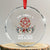 Have Yourself A Merry Little Solstice Crystal Glass Ornament Yule Pagan Xmas Pentagram TS11 Transparent Glass 3'' Circle Print Your Wear