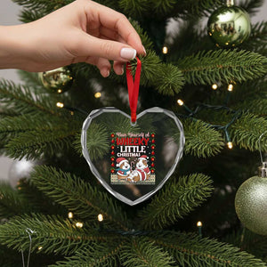 Have Yourself A Wheeky Little Christmas Heart Crystal Glass Ornament Funny Guinea Pig Lover TS12 Print Your Wear
