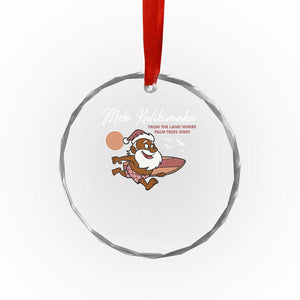 Hawaii Crystal Glass Ornament Beach Holiday Xmas Palm Tree Slay Santa TS10 Print Your Wear
