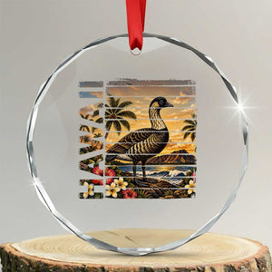 Hawaii Tropical Bird Crystal Glass Ornament Summer Island Vacation Gift