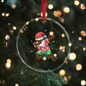 Hawaiian Crystal Glass Ornament Afro African Dabbing Santa Xmas Dab Girls Boys Kids TS10 Print Your Wear
