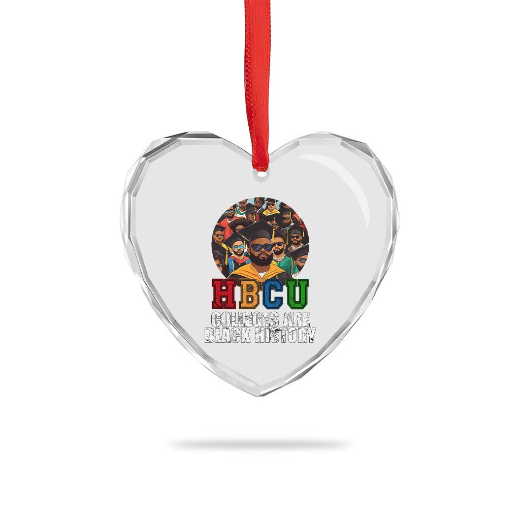 HBCU Colleges Are Black History Heart Crystal Glass Ornament African Education TS02 Print Your Wear