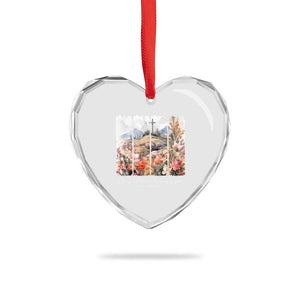 He Is Not Here He Has Risen Heart Crystal Glass Ornament Christian Easter Religious Bible Verse TS11 Print Your Wear