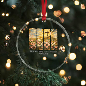 He Is Not Here He Is Risen Crystal Glass Ornament Christian Easter Bible Verse TS14 Print Your Wear
