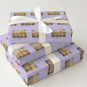 He Is Not Here He Is Risen Wrapping Paper Roll Christian Easter Bible Verse TS14 Violet Print Your Wear