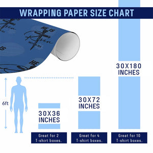 He Is Risen Matthew 28:6 Christian Easter Wrapping Paper Roll Nail Cross Faith Religious Inspirational Gift TS02 Print Your Wear
