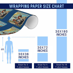 He is Rizzen Wrapping Paper Roll Funny Jesus Skateboarding Christian Meme TS10 Print Your Wear
