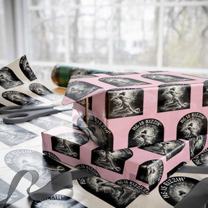 He Is Rizzin Wrapping Paper Roll Funny Christian Faith Soccer Player Gift TS12 Light Pink Print Your Wear
