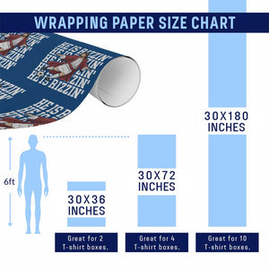 He Is Rizzin Wrapping Paper Roll Funny Christian Soccer Lover Gift TS12 Print Your Wear
